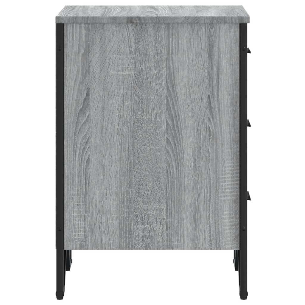 Mesita De Noche Madera De Ingeniería Gris Sonoma 40x41x60 Cm_4