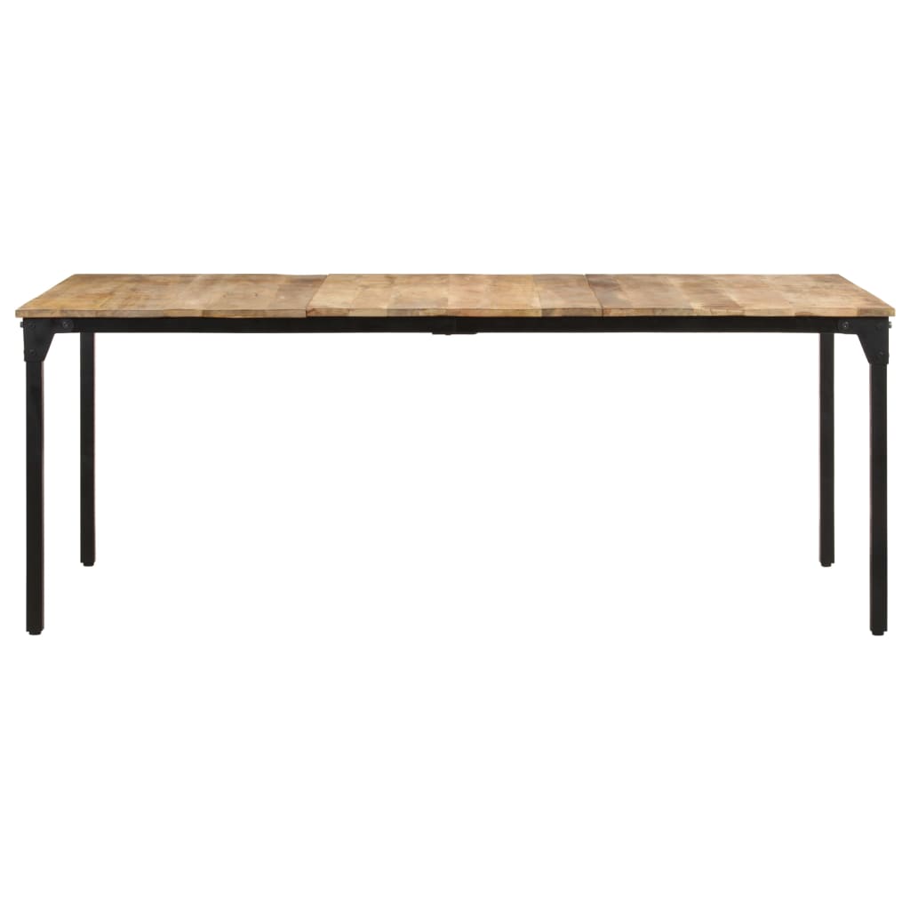 Mesa De Comedor Madera De Mango Rugosa 200x100x76 Cm_0