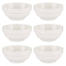 Set 6 Cuencos Porcelana Blanca Aperitivo Colección Vessia