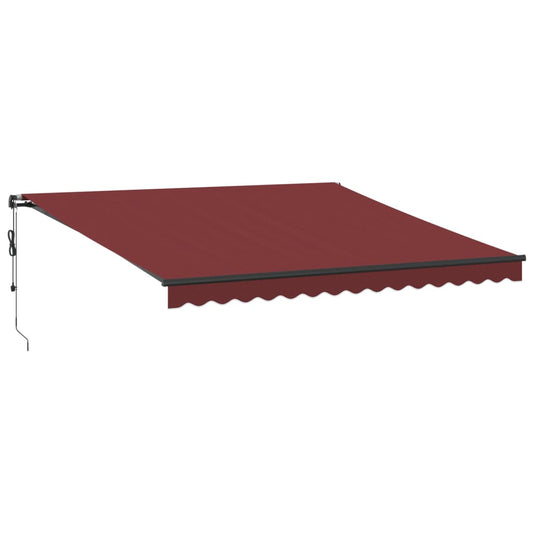 Toldo Retráctil Automático Color Burdeos 400x350 Cm_0