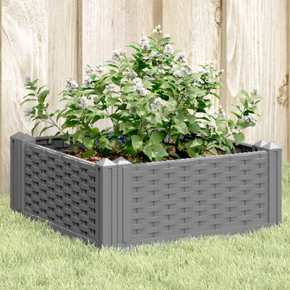 Jardinera Con Clavijas Pp Gris Claro 42,5x42,5x28,5 Cm_1