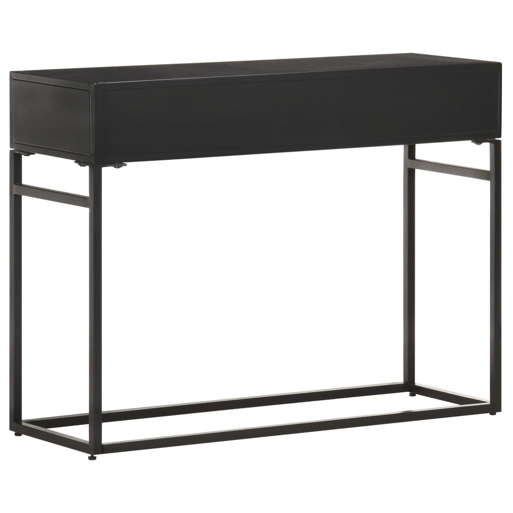 Mesa Consola Madera Maciza De Mango 100x35x75 Cm_2
