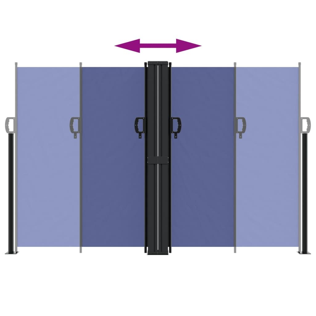 Vidaxl Toldo Lateral Retráctil Azul 160x1000 Cm_4