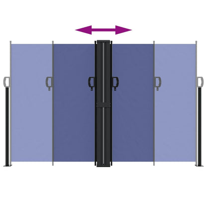 Vidaxl Toldo Lateral Retráctil Azul 160x1000 Cm_4