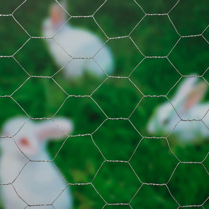 Nature Malla De Alambre Hexagonal Acero Galvanizado 1x10 M 40 Mm / Vetonek_0