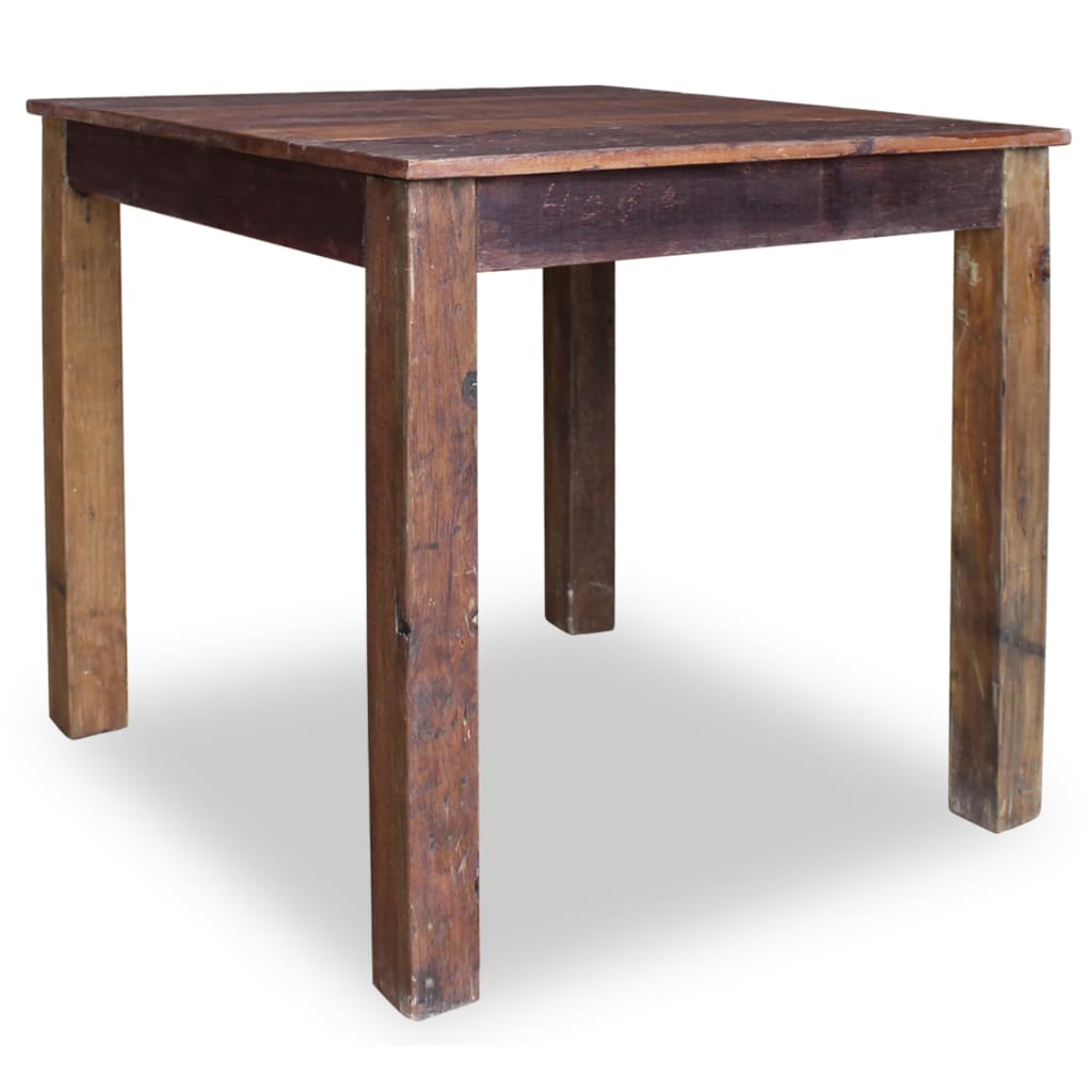 Mesa De Comedor De Madera Reciclada Mixta 82x80x76 Cm_2
