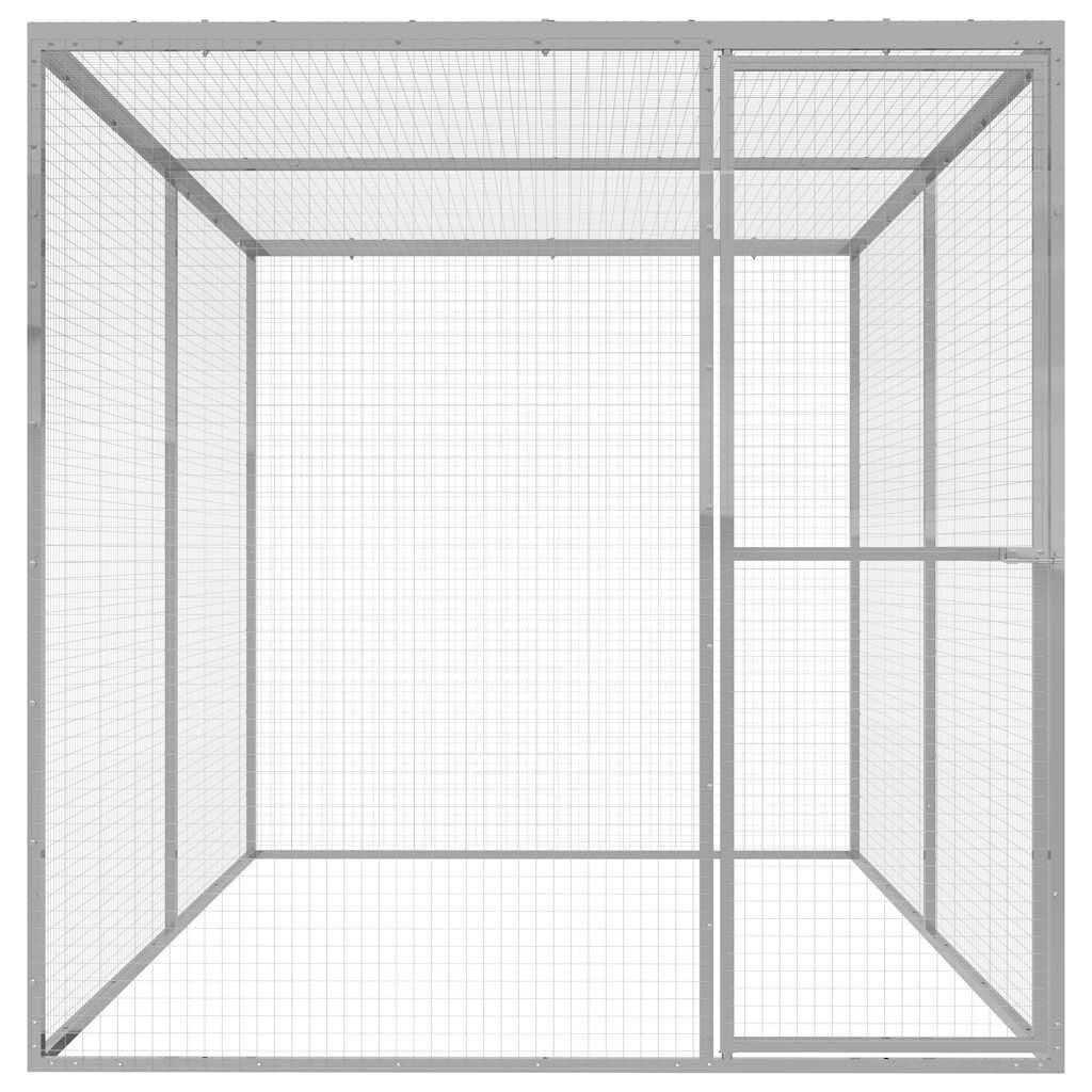 Vidaxl Jaula Para Gatos Acero Galvanizado 3x1,5x1,5 M_1