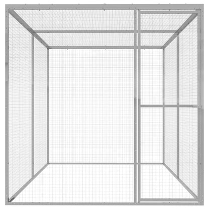 Vidaxl Jaula Para Gatos Acero Galvanizado 3x1,5x1,5 M_1