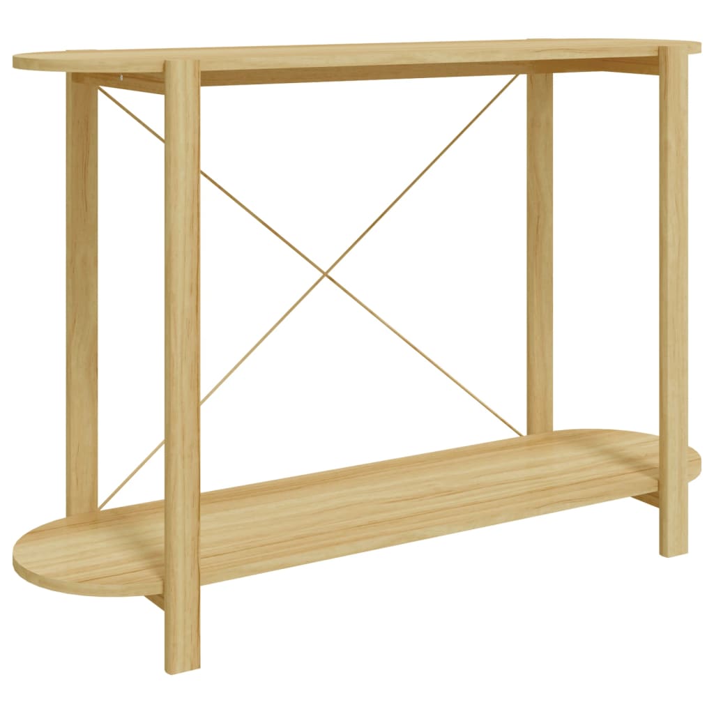 Mesa Consola De Madera Contrachapada 110x38x75 Cm_0