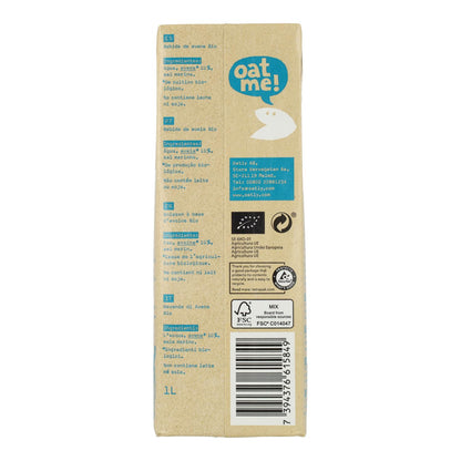 Pack 6 uds Bebida avena original BIO Oatly 1L