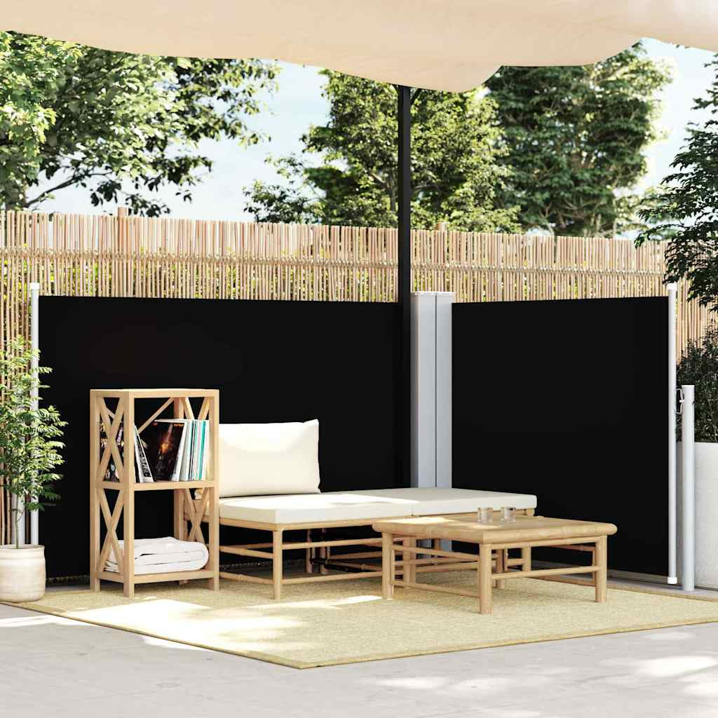 Vidaxl Toldo Lateral Retráctil Negro 100x600 Cm_1
