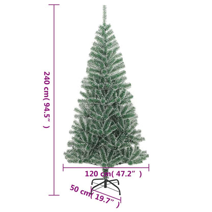 Vidaxl Árbol De Navidad Artificial Con 300 Led Bolas Y Nieve 240 Cm_2