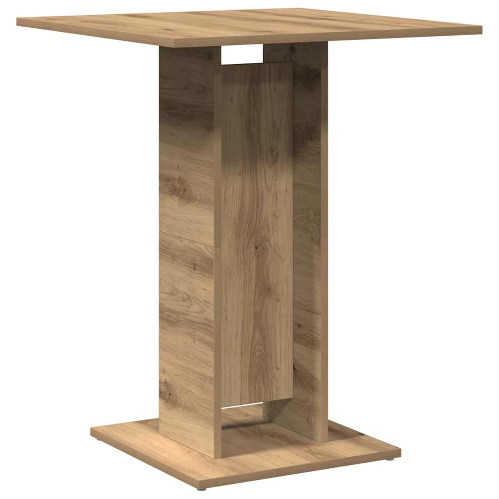 Mesa De Bistró Madera De Ingeniería Roble Artisan 60x60x75 Cm_0