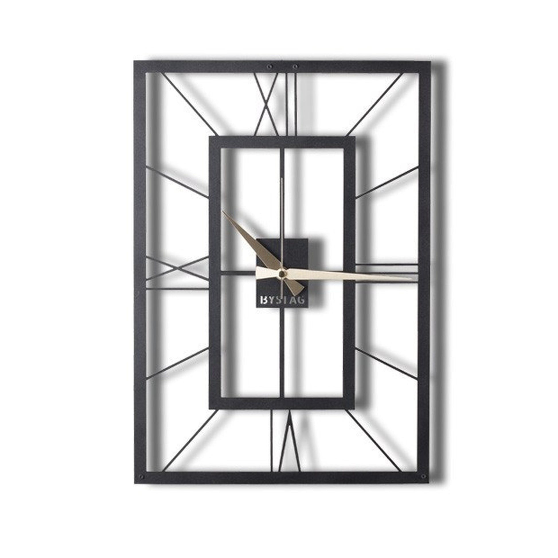 Reloj De Pared Cuadrado Metal 70x49_0