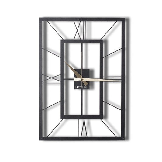 Reloj De Pared Cuadrado Metal 70x49_0