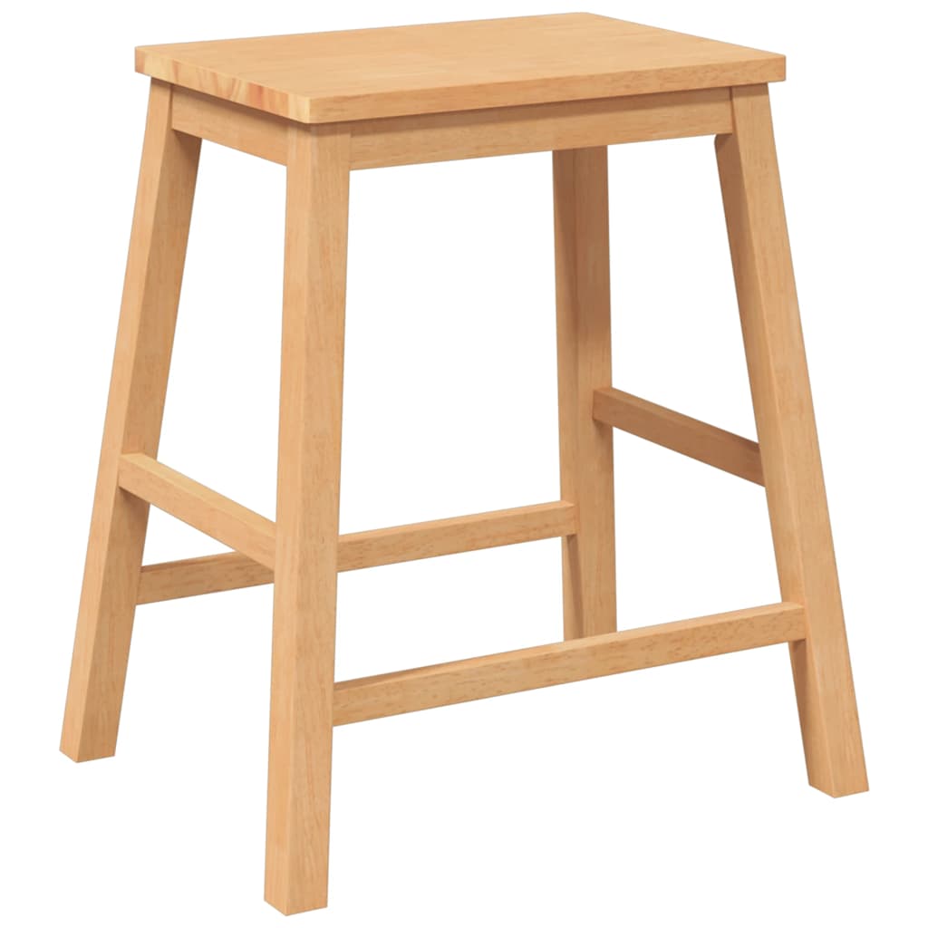 Sillas De Bar 2 Uds Madera Maciza Caucho_2