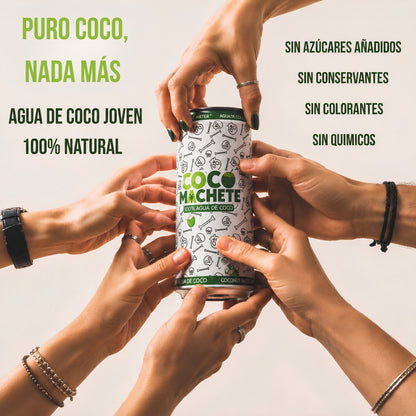 Agua De Coco Natural 100%, Pack 24 Latas X 310 Ml_1