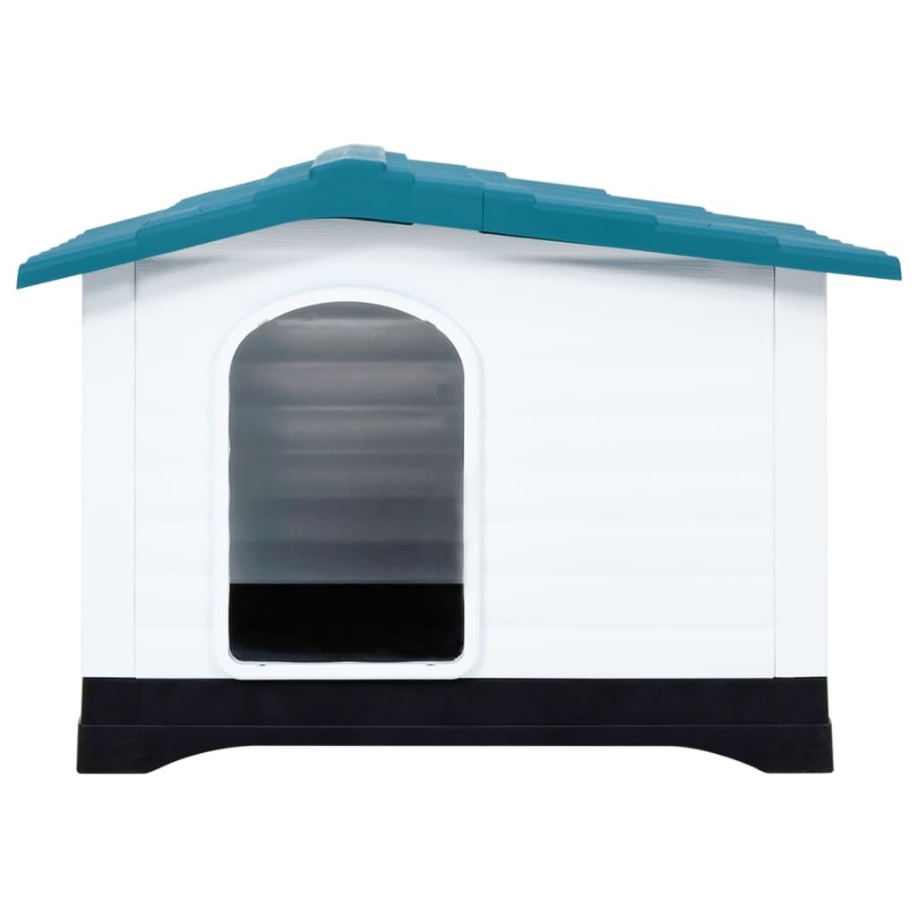 Vidaxl Caseta Para Perros Polipropileno Azul 90,5x68x66 Cm_1