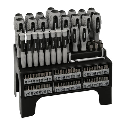 Juego De Destornilladores / Destorpuntas 100 Piezas Con Soporte Expositor_0