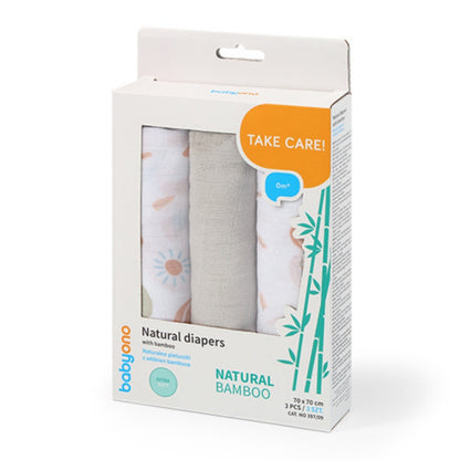 Pack 3 Muselinas Bambú Organico 70x70 Cm Mouse_0