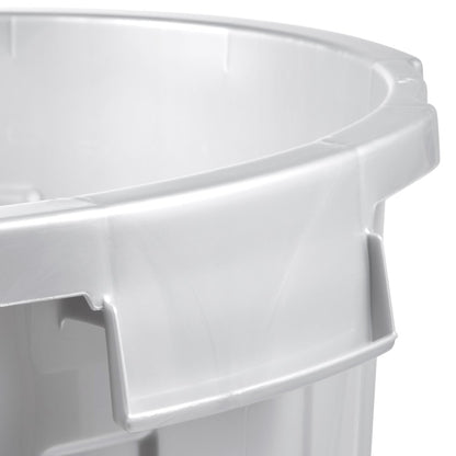 Set De 3 Cubos De Basura/papelera Polivalente Mats Con Tapa Cerrable De Plastico Resistente 7/23/50 Litros En Color Plateado