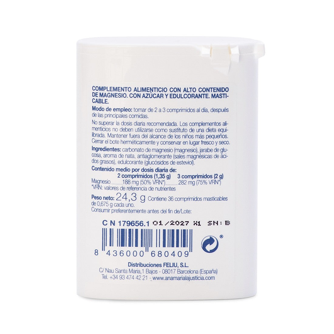Mag Mast Ana María LaJusticia 36 comprimidos mastcables