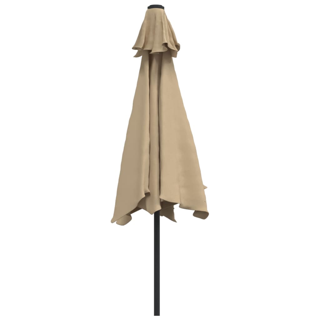Sombrilla De Jardín Con Palo De Metal Taupe 300 Cm_2