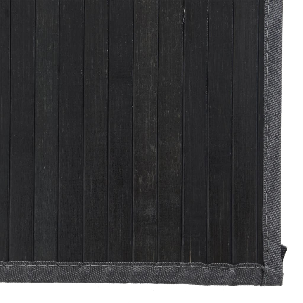 Alfombra Rectangular Bambú Negro 80x1000 Cm / Vetonek_3