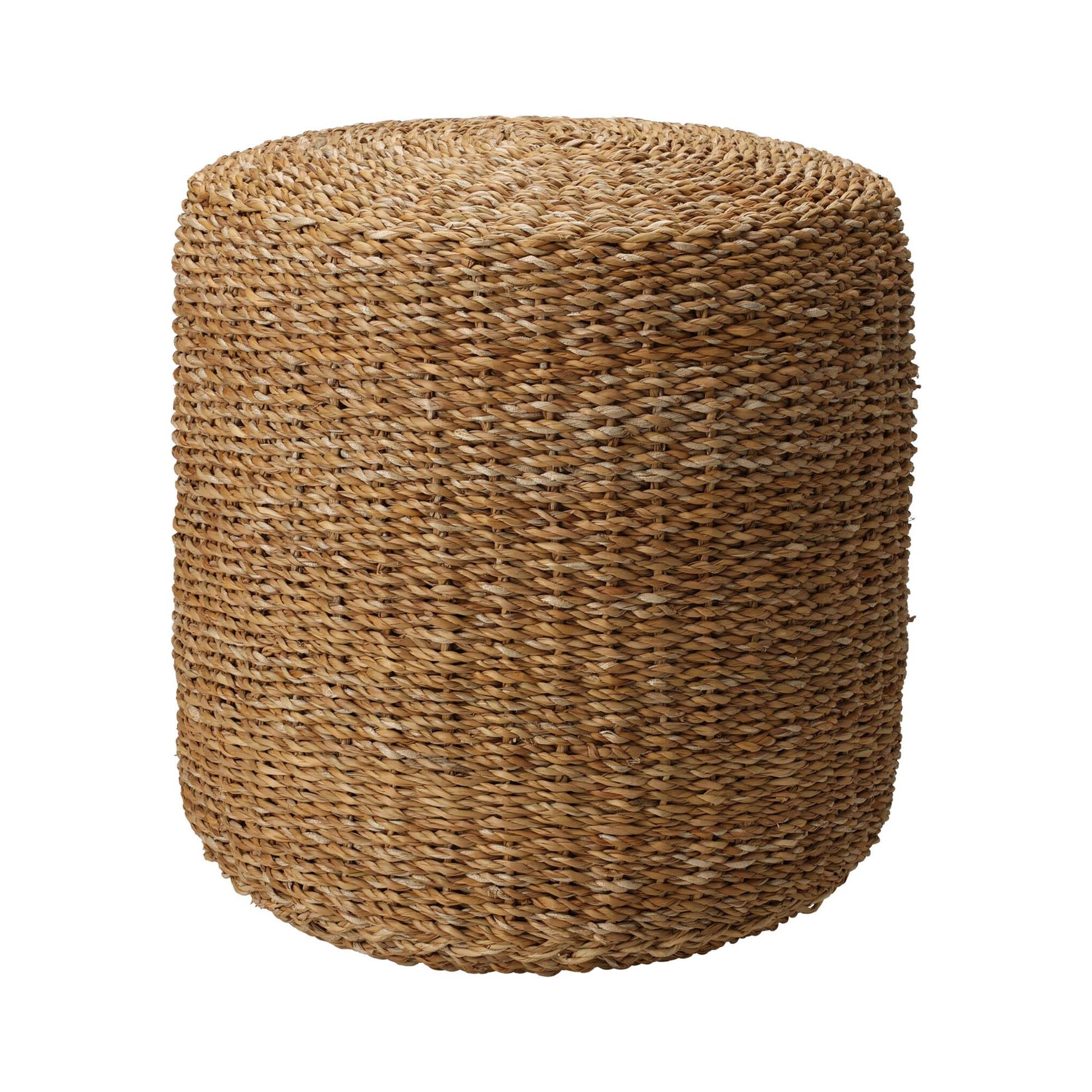 Pouf Redondo Natural 40x40x38cm - Well Home_0