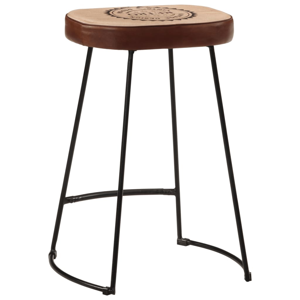 Taburetes De Bar 2 Uds Marrón Oscuro 41x29x62 Cm_3