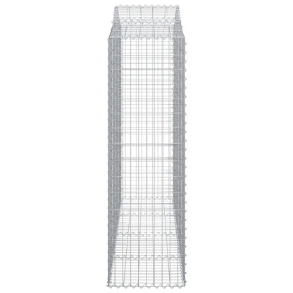 Cestas Gaviones 12 Uds Forma De Arco Hierro 200x50x160/180 Cm_4