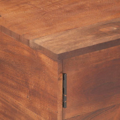 Mesa De Centro Madera Maciza De Acacia Marrón Miel 67x67x45 Cm_4