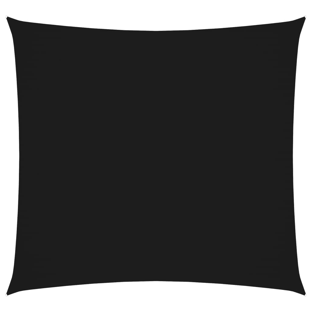 Vidaxl Toldo De Vela Cuadrado Tela Oxford Negro 4x4 M_0
