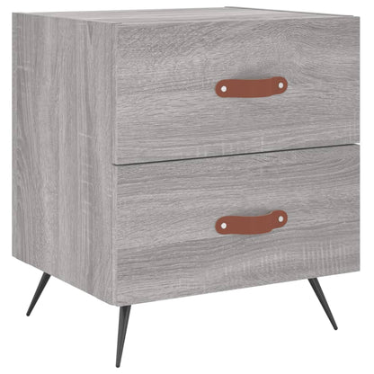 Mesitas Noche 2 Uds Madera Ingeniería Gris Sonoma 40x35x47,5 Cm_3