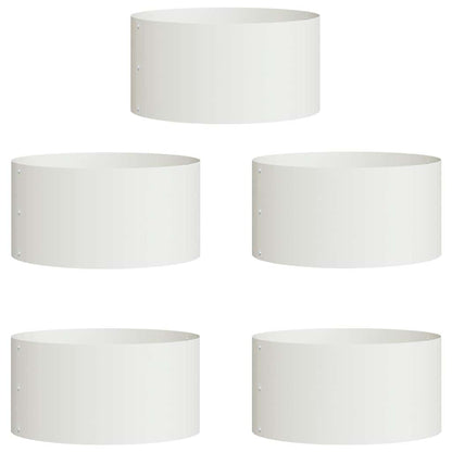 Anillo Para Maceta 5 Pcs 40 X 40 X 20 Cm Acero Laminado En Frío_0