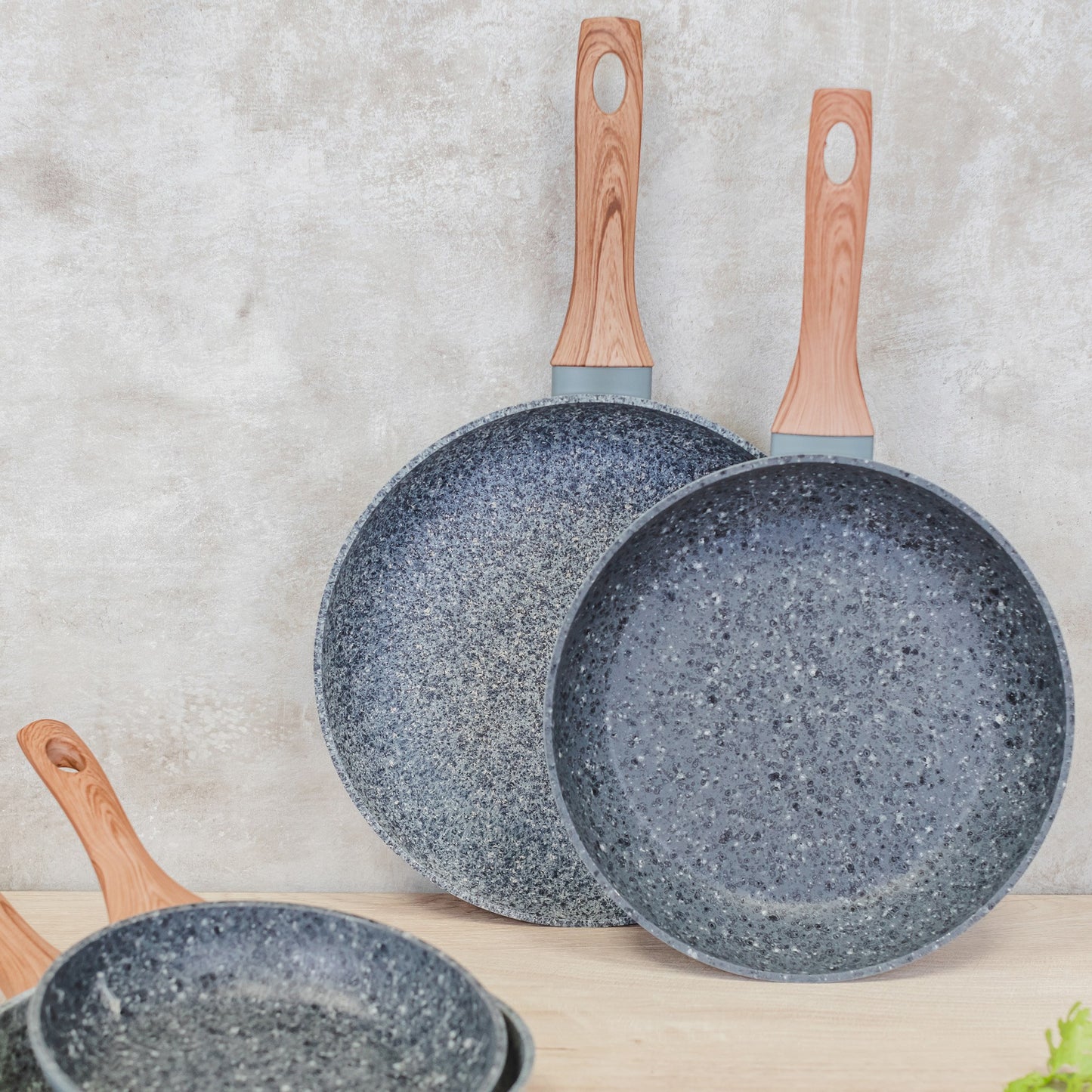 Set De 4 Sartenes Profesionales De Granito - 20/24/26/28_4