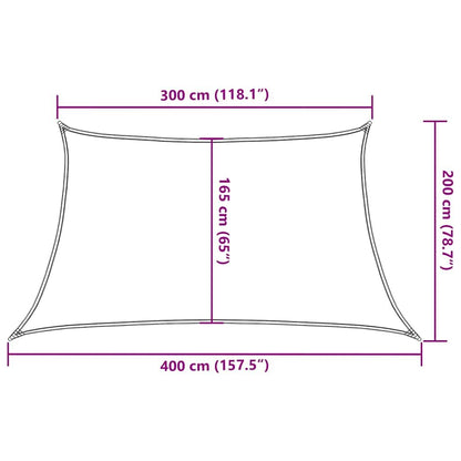 Vidaxl Toldo De Vela Hdpe Rojo 160 G/m² 3/4x2 M_2