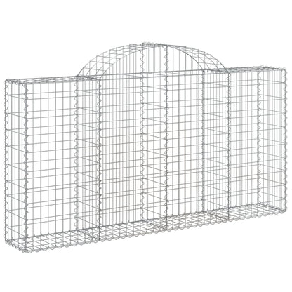 Cestas De Gaviones 13 Uds Forma Arco Hierro 200x30x100/120 Cm_2