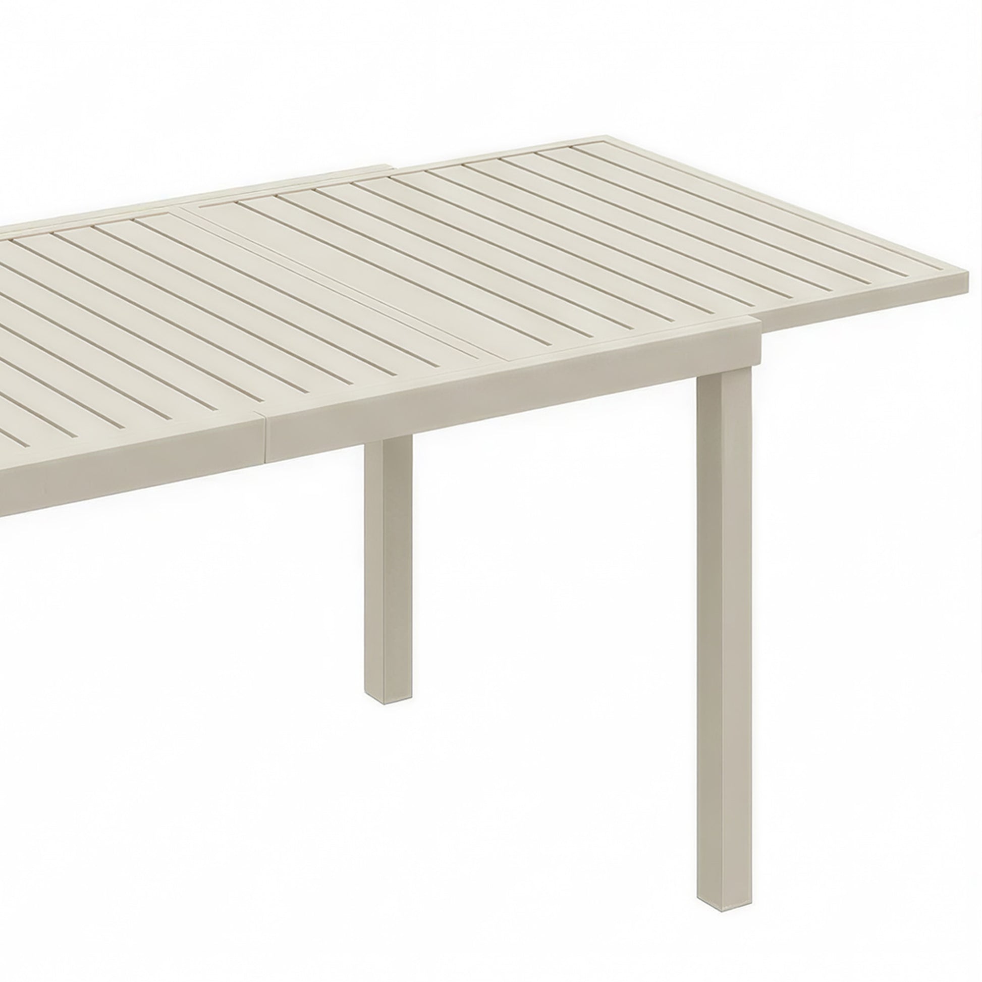Outsunny Mesa De Jardín Extensible De Aluminio 150/225x85x75 Cm Blanco_3