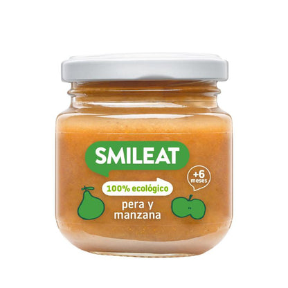 Tarrito BIO pera y manzana +6 meses Smileat 130 g