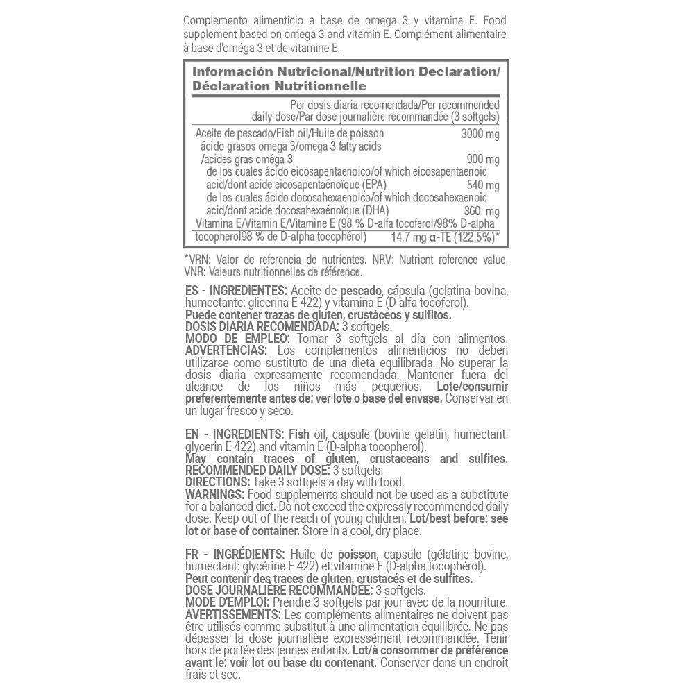 Omega 3 (aceite De Pescado 3000mg) - 120 Softgels - Reduce Los Triglicéridos - Masmusculo_5