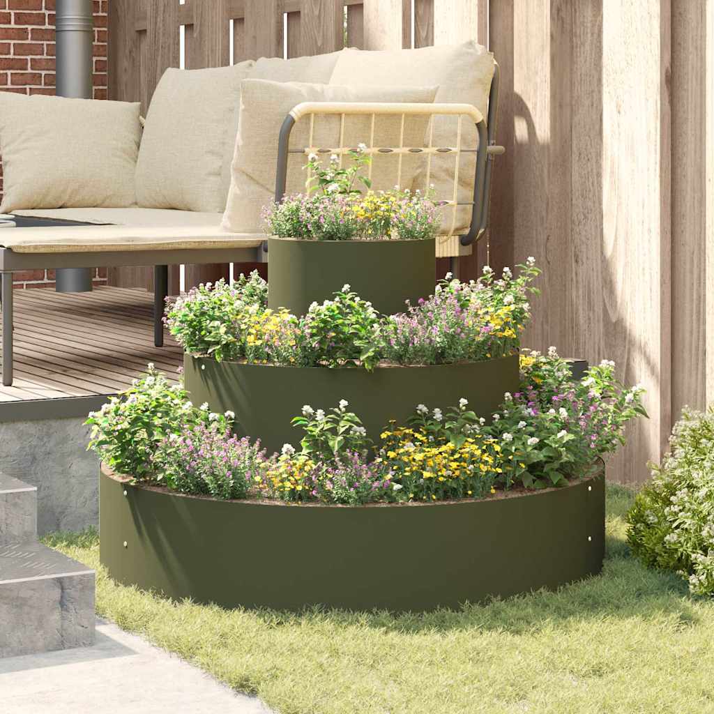 Maceta Para Jardín Verde Oliva 90 X 90 X 20 Cm_3