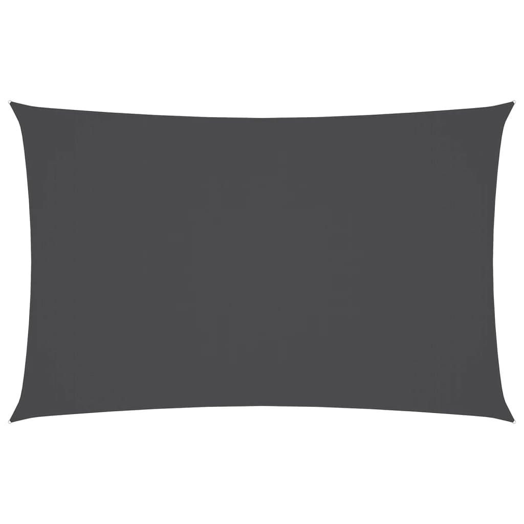 Toldo De Vela Rectangular Tela Oxford Gris Antracita 5x8 M_0