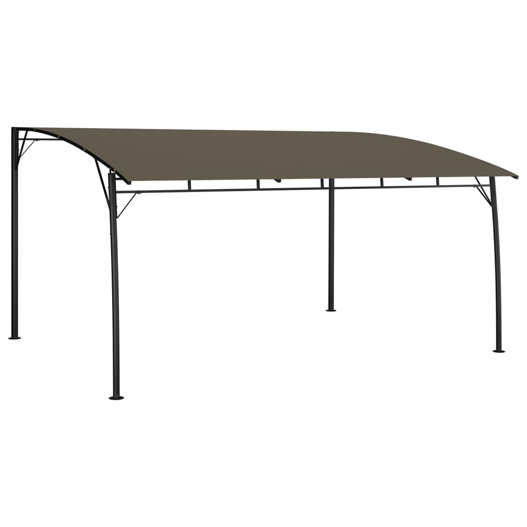 Toldo Parasol De Jardín Gris Taupe 4x3x2,55 M_1