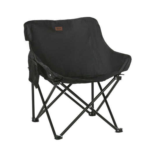 Outsunny Silla De Camping Plegable Con Bolsa De Transporte Carga 110 Kg Negro_0