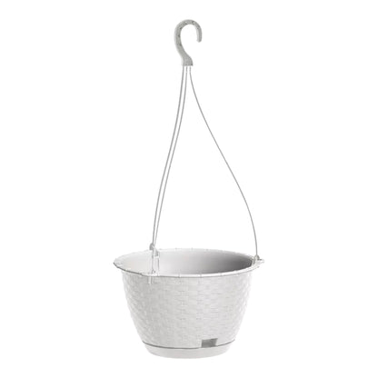 Macetero Colgante Ratolla Round W 3,4l., Dimensiones (mm) 217x217x142, Color Blanco_0