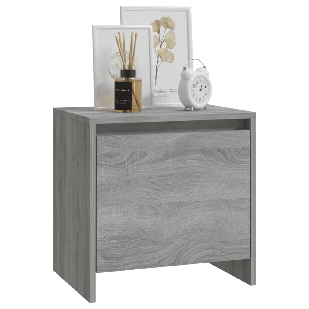 Mesita De Noche Madera De Ingeniería Gris Sonoma 45x34x44,5 Cm_1