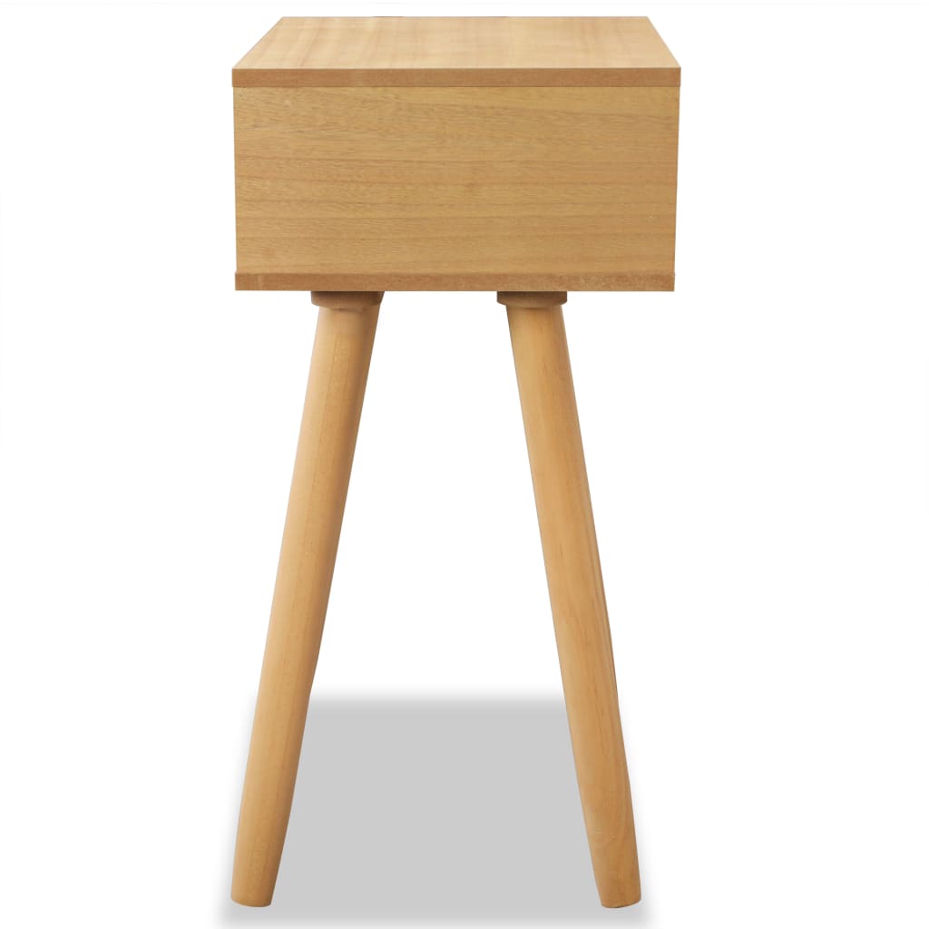 Mesitas De Noche 2 Uds Madera Maciza De Pino Marrón 40x30x61cm_4