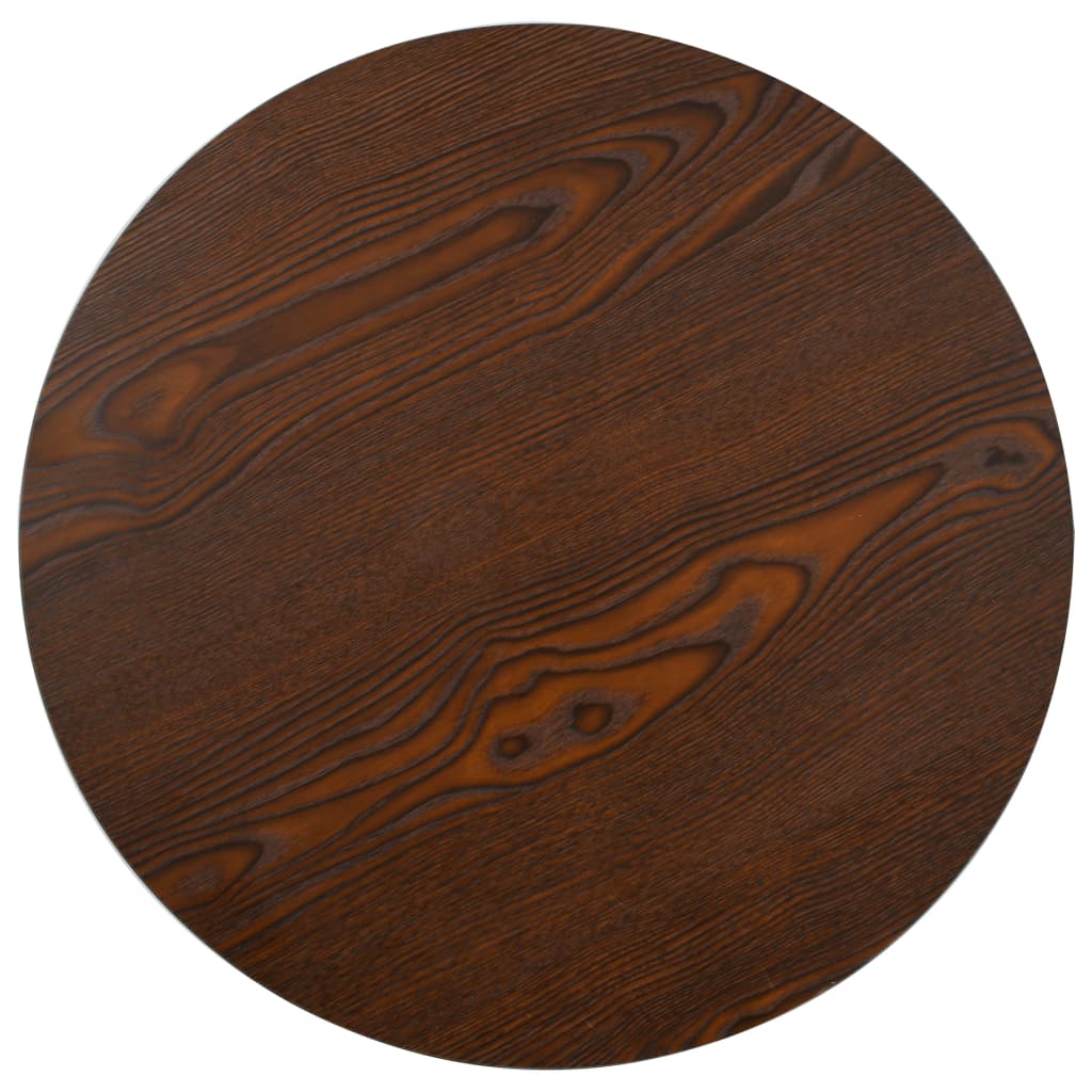 Mesa De Bistró Mdf Marrón Oscuro 50 Cm_0