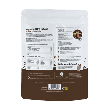 Proteína vegetal ECO 73% chocolate Planeta Huerto 500 g